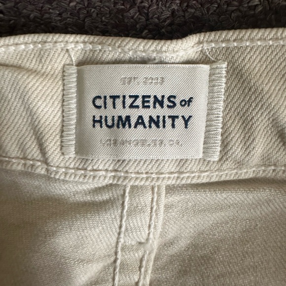 Women's Citizens of Humanity Isola Cropped Raw /Hem In Almond Jeans. Size 29 - Picture 4 of 7